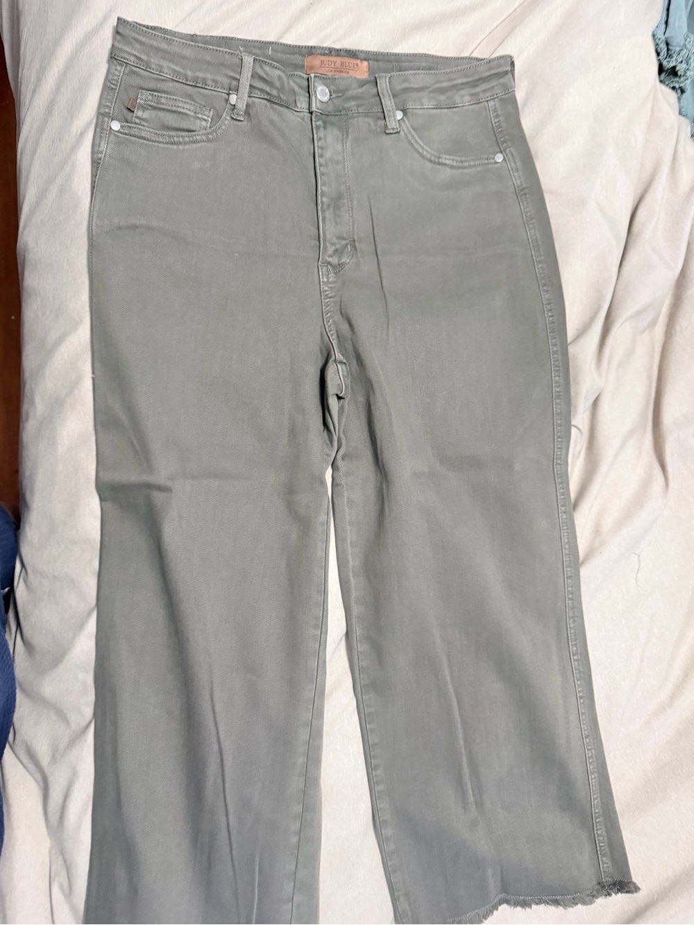 Judy Blue High-Rise Wide Leg Jeans - Sage